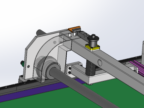 Stoffensnijmachine SolidWorks bewerkbaar 3D Model