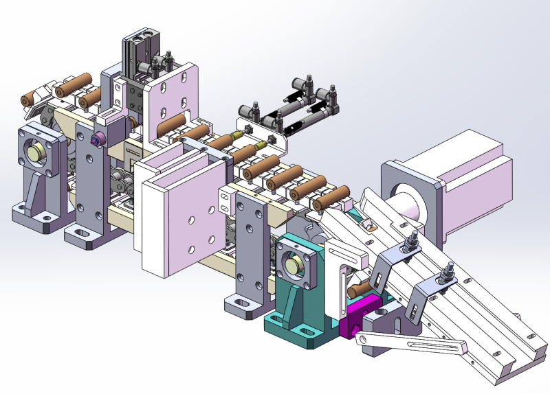 电池标签涂布设备设计 3D 模型 .c4d .max .obj .3ds .fbx .stl .blend 