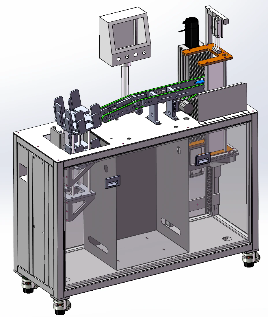 Photovoltaic silicon wafer collection machine 3D Model .c4d .max .obj .3ds .fbx .stl .blend 