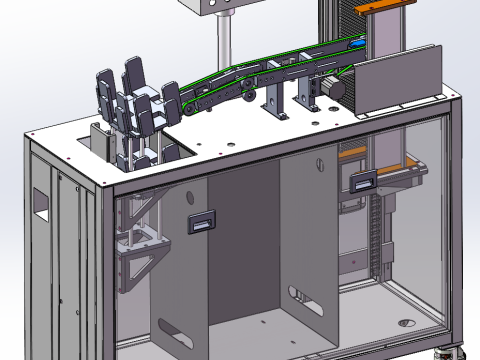Photovoltaic silicon wafer collection machine 3D Model