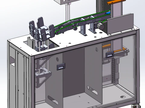 태양광 실리콘 웨이퍼 수집 기계 3D 모델