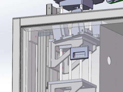 Photovoltaic silicon wafer collection machine 3D Model