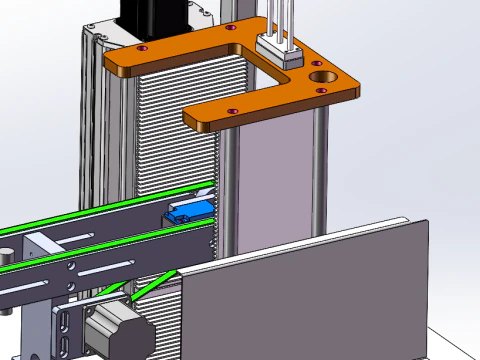 Photovoltaic silicon wafer collection machine 3D Model