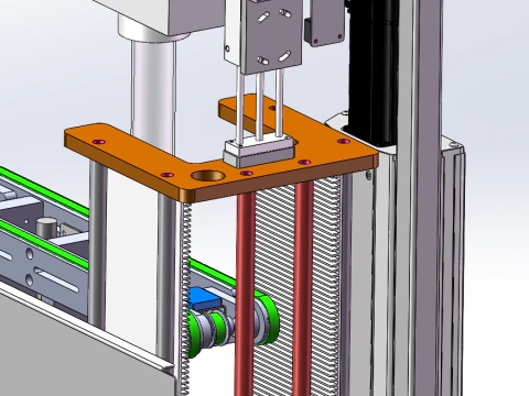 Photovoltaic silicon wafer collection machine 3D Model
