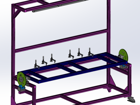 Design einer Drehwerkbank 3D Modell