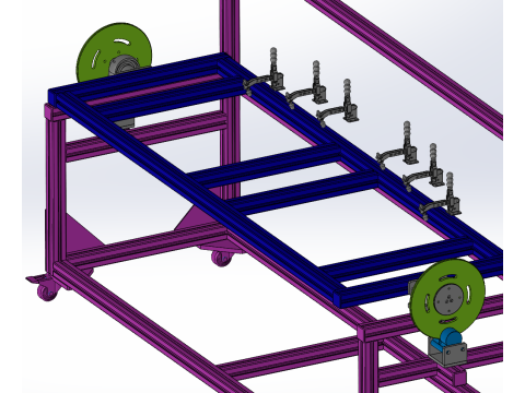 रोटरी कार्यक्षेत्र का डिज़ाइन 3D मॉडल
