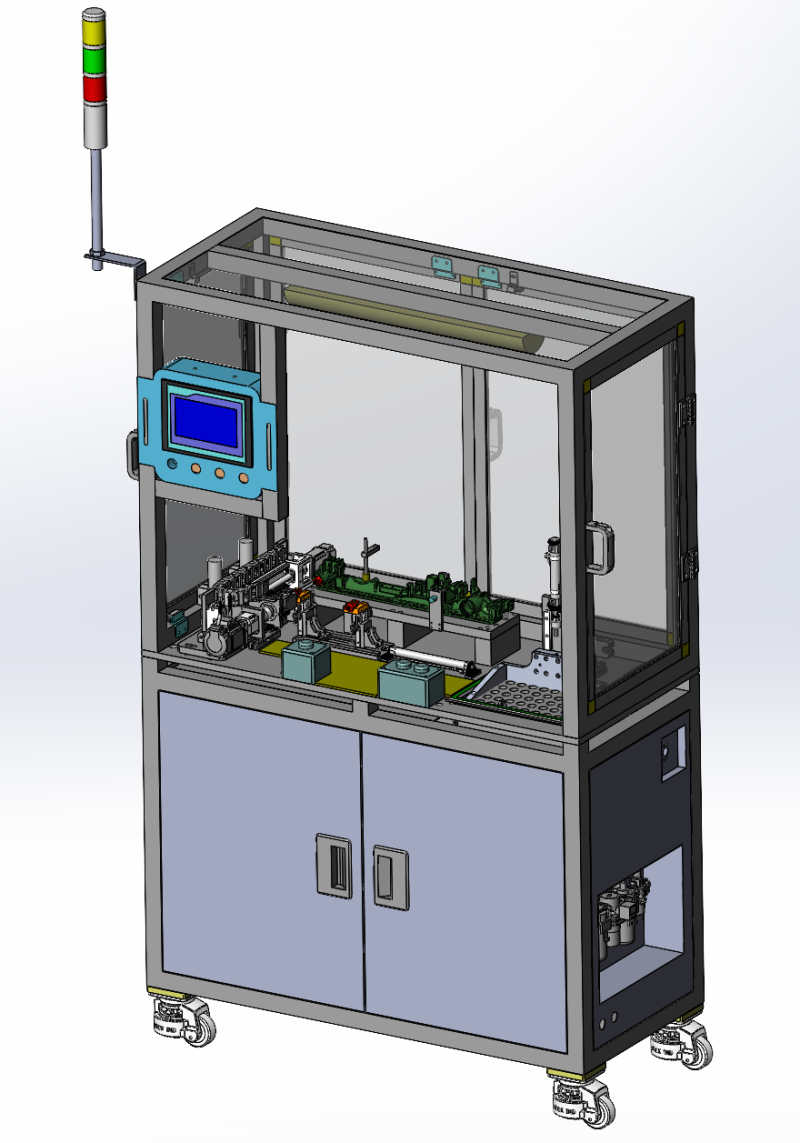 Conception d'une ligne de production de détection intelligente pour les batteries nickel-hydrogène Modèle 3D .c4d .max .obj .3ds .fbx .stl .blend