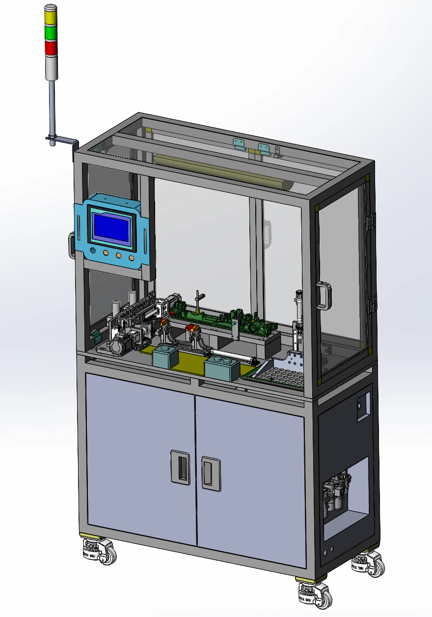 Design of intelligent detection production line for nickel hydrogen batteries 3D Model .c4d .max .obj .3ds .fbx .stl .blend 