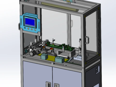 镍氢电池智能检测生产线设计 3D 模型