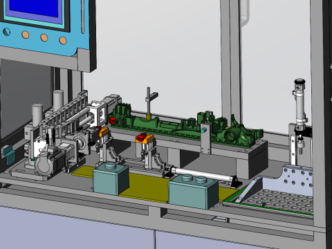 Conception d'une ligne de production de détection intelligente pour les batteries nickel-hydrogène Modèle 3D
