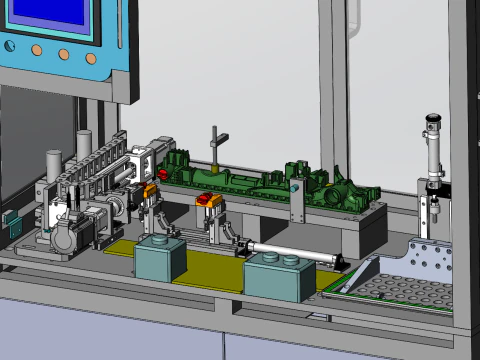 Design of intelligent detection production line for nickel hydrogen batteries 3D Model