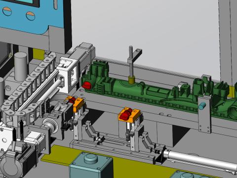 Conception d'une ligne de production de détection intelligente pour les batteries nickel-hydrogène Modèle 3D