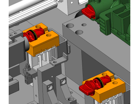 Design of intelligent detection production line for nickel hydrogen batteries 3D Model