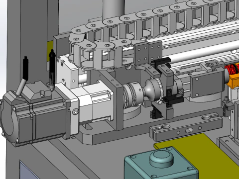 Design of intelligent detection production line for nickel hydrogen batteries 3D Model