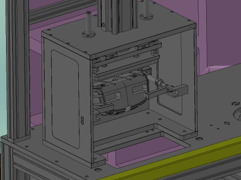 Design of Automotive Headrest Coating Production Line 3D Model
