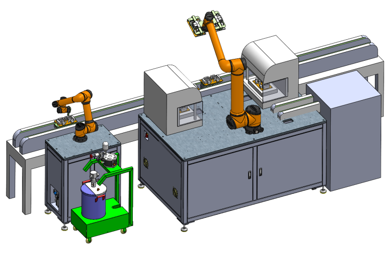 Проектирование полностью автоматического дозирующего оборудования 3D Модель .c4d .max .obj .3ds .fbx .stl .blend 