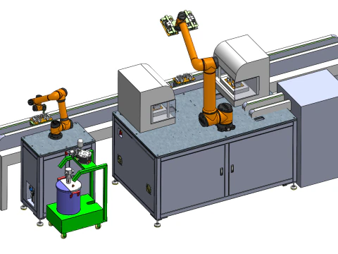 Tam otomatik dağıtım ekipmanının tasarımı 3D Model