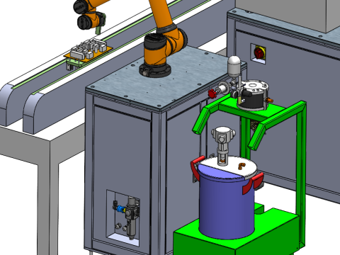 Проектирование полностью автоматического дозирующего оборудования 3D Модель