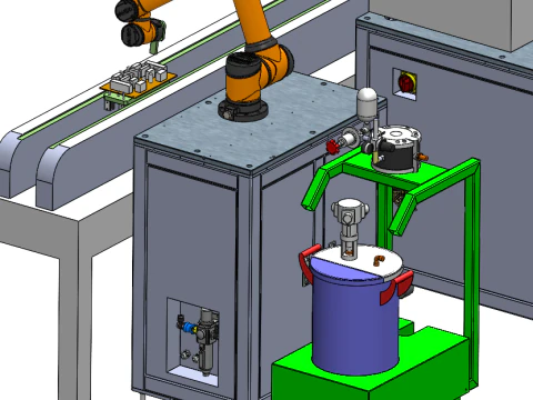 Design of fully automatic dispensing equipment 3D Model
