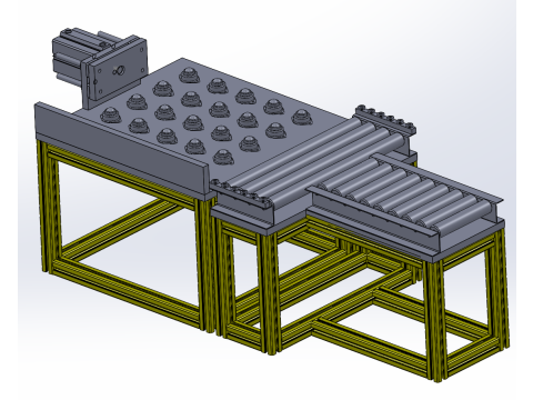 신에너지 자동차 배터리 팩 가공 생산라인 설계 3D 모델