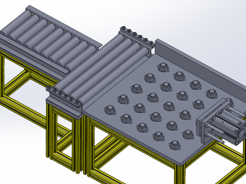 新能源汽车电池组加工生产线设计 3D 模型