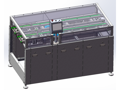 Estação de retorno de material - formato editável do SolidWorks Modelo 3D