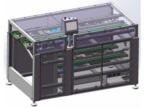 Stazione di restituzione del materiale: formato SolidWorks modificabile Modello 3D