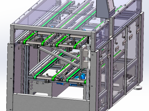 Stazione di restituzione del materiale: formato SolidWorks modificabile Modello 3D