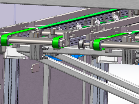 Stazione di restituzione del materiale: formato SolidWorks modificabile Modello 3D