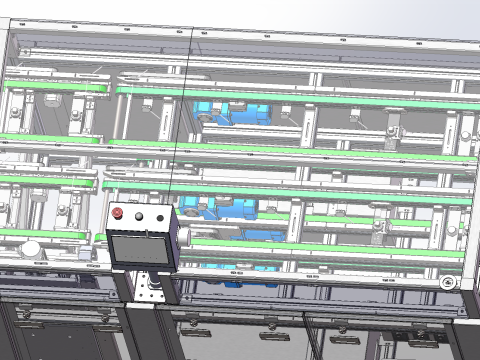 Stazione di restituzione del materiale: formato SolidWorks modificabile Modello 3D