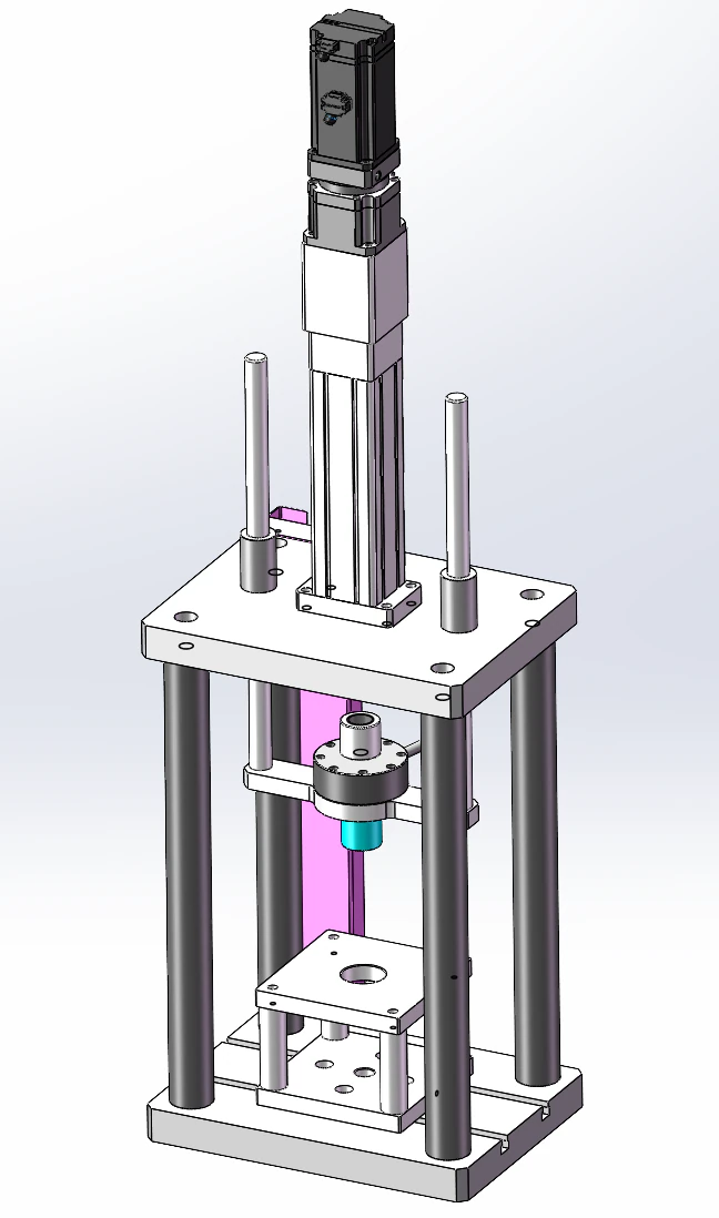 2T servo press SolidWorks editable 3D Model .c4d .max .obj .3ds .fbx .stl .blend