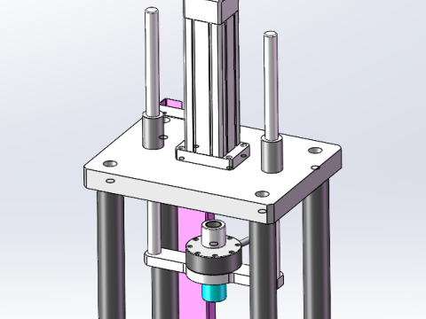 2TサーボプレスSolidWorks編集可能 3Dモデル