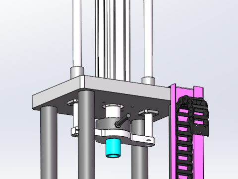 Prensa servo 2T SolidWorks editável Modelo 3D