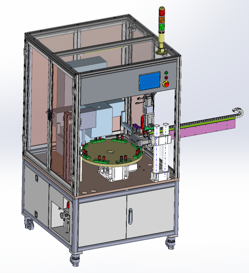 Otomatik serigrafi baskı makinesi SolidWorks düzenlenebilir 3D Model .c4d .max .obj .3ds .fbx .stl .blend 
