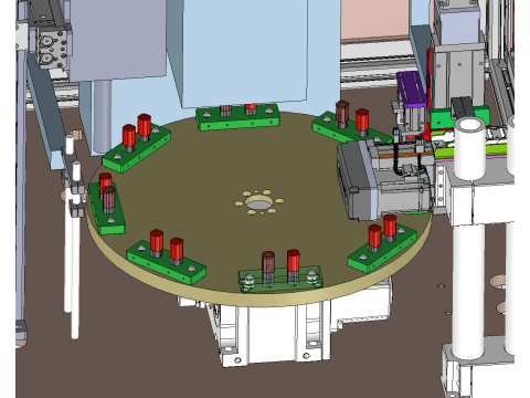 Otomatik serigrafi baskı makinesi SolidWorks düzenlenebilir 3D Model