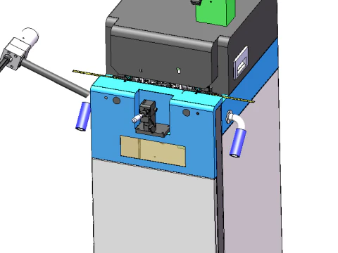 SMT otomatik alıcı kayış ekipmanı SolidWorks d&uuml;zenlenebilir 3D Model