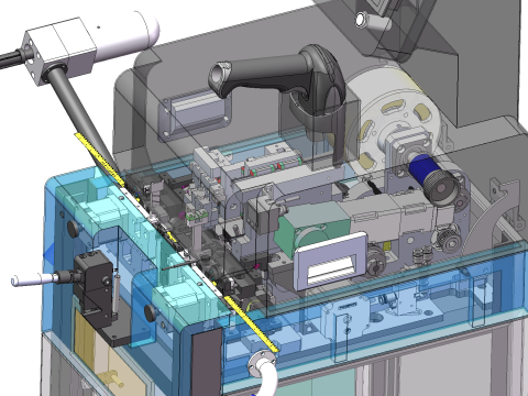 SMT自动接料带设备SolidWorks可编辑 3D 模型