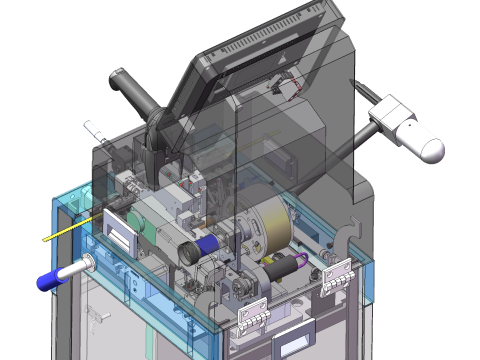 SMT自动接料带设备SolidWorks可编辑 3D 模型