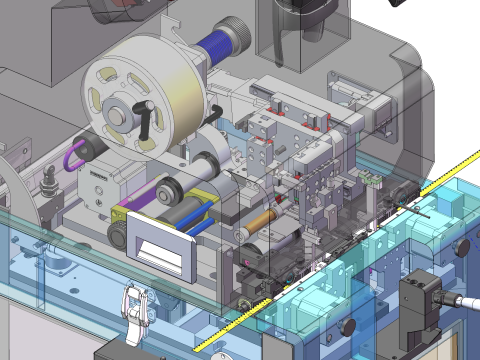 SMT自动接料带设备SolidWorks可编辑 3D 模型