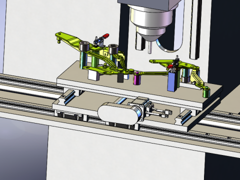 自動車用クランクアームリベット打機 SolidWorks 編集可能 3Dモデル