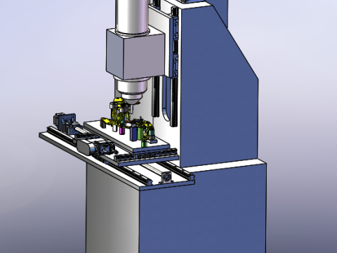 自動車用クランクアームリベット打機 SolidWorks 編集可能 3Dモデル