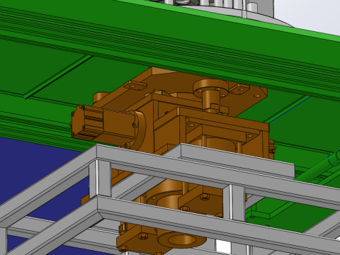 Silindir bloğu montajı inceleme hattı SolidWorks düzenlenebilir 3D Model