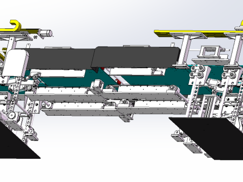 Equipos inteligentes de producción de nivelación y conformación automática de vidrio. Modelo 3D