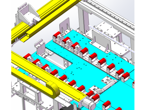 Equipos inteligentes de producción de nivelación y conformación automática de vidrio. Modelo 3D