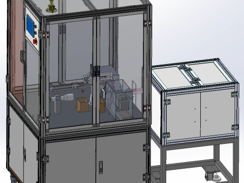 M&aacute;quina cortadora de bordes autom&aacute;tica para juego de pintalabios SolidWorks editable Modelo 3D