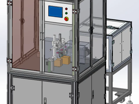Lipstick set automatic edge trimming machine SolidWorks editable 3D Model
