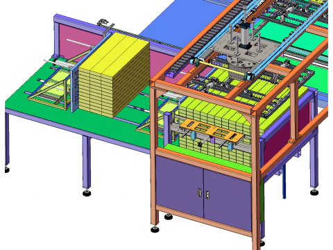 Rock wool feeder SolidWorks editable 3D Model