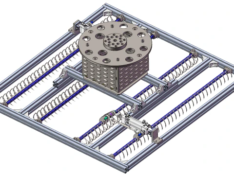 Rock wool feeder SolidWorks editable 3D Model