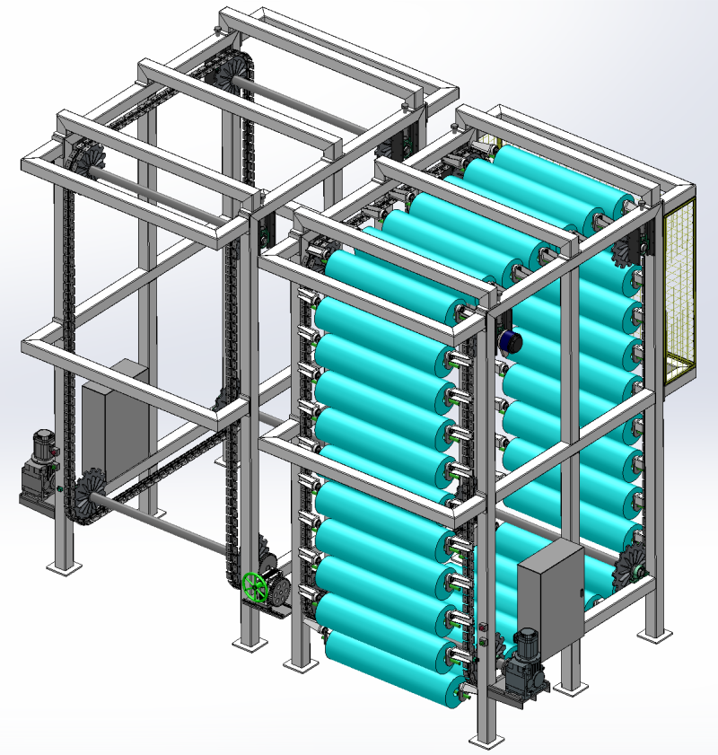 Bibliothèque de rotation des rouleaux SolidWorks modifiable Modèle 3D .c4d .max .obj .3ds .fbx .stl .blend 