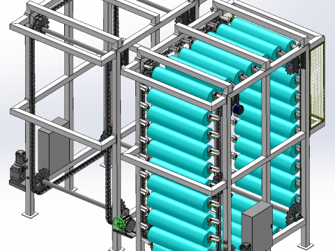 ロール回転ライブラリ SolidWorks 編集可能 3Dモデル